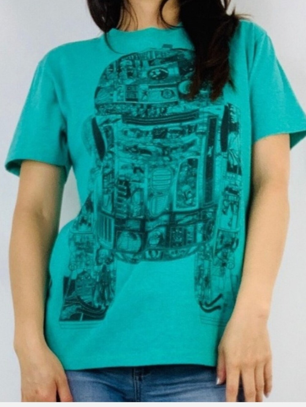 Star Wars Fifth Sun Green R2D2 Graphic Tee Size Medium - Picture 8 of 8